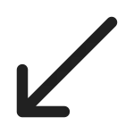 Arrow Down Left SVG Icon
